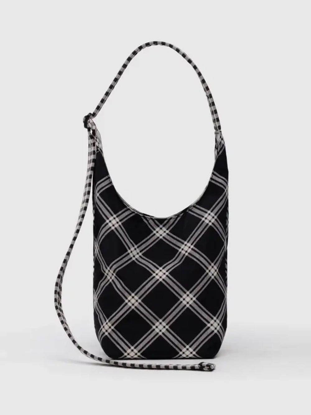 NWT Baggu Small Nylon Sling Mixed Plaid